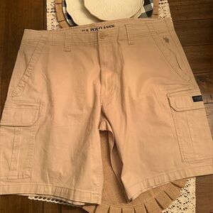 U.S. Polo Assn. Men's Beige Cargo Shorts